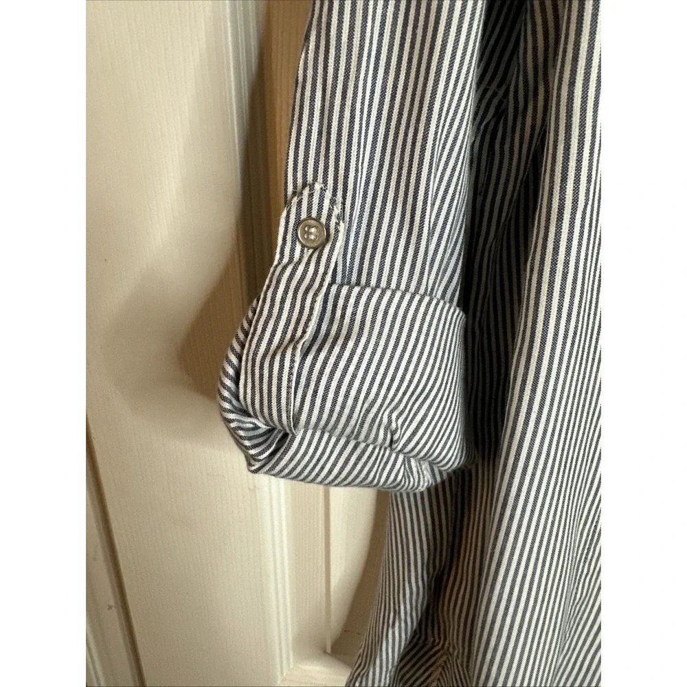 NWT Nostalgia Pinstripe Embroidered Flowy Sz Medium